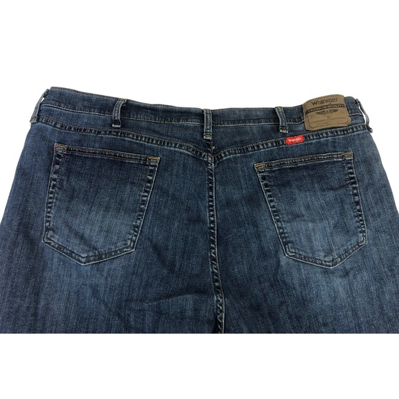 Wrangler Mens Jeans Dark Wash Straight Leg Size 42x29 Cotton Blend Workwear - Picture 8 of 8